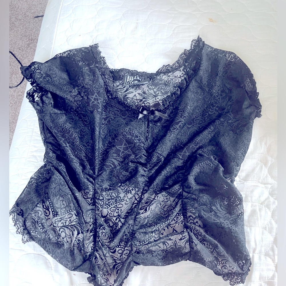 Gothy Killstar mesh crop